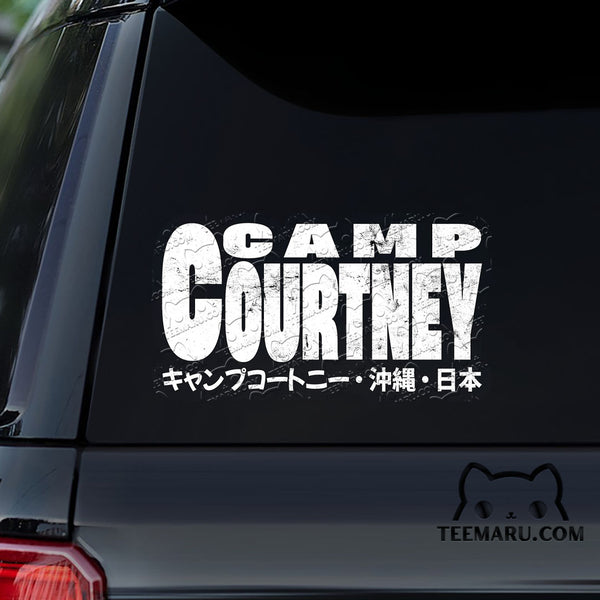 OKDC0167 - Personalized Camp Courtney Okinawa Car Decal - Japanese Kanji Character