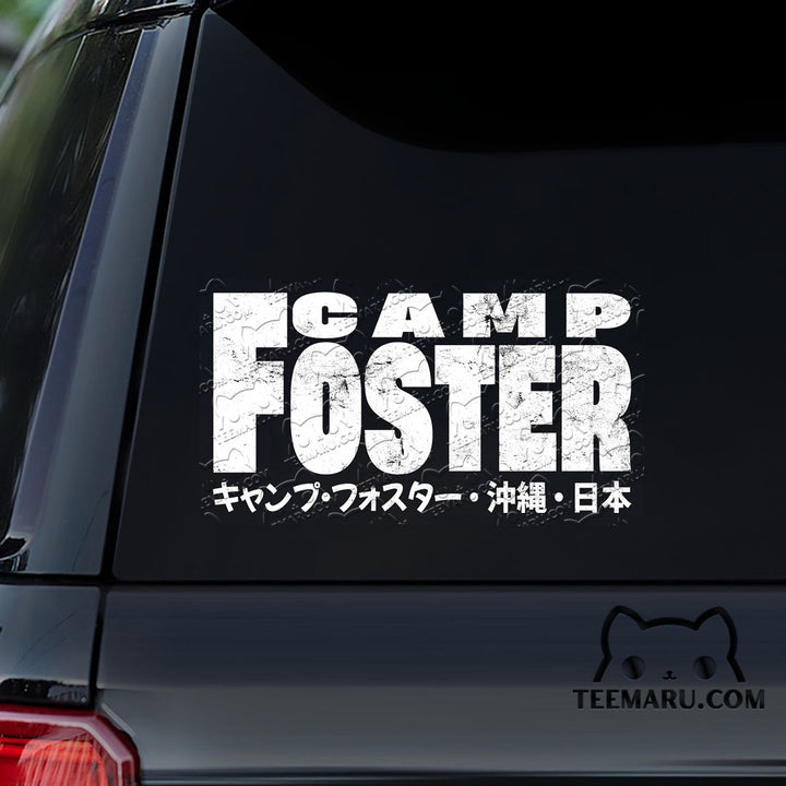 OKDC0168 - Personalized Camp Foster Okinawa Car Decal - Japanese Kanji Character