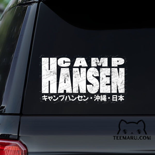 OKDC0169 - Personalized Camp Hansen Okinawa Car Decal - Japanese Kanji Character