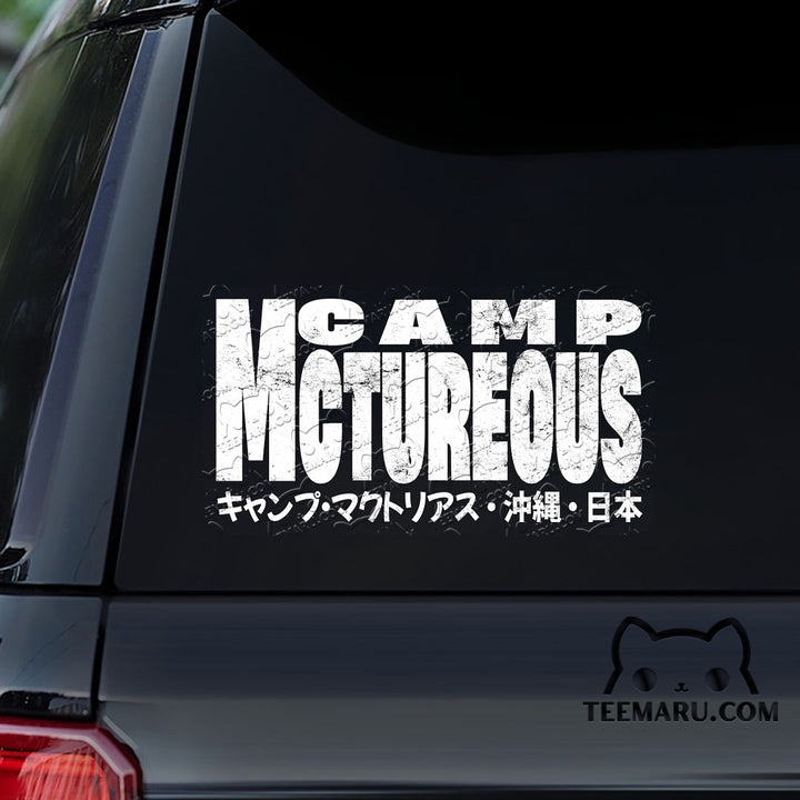 OKDC0170 - Personalized Camp McTureous Okinawa Car Decal - Japanese Kanji Character