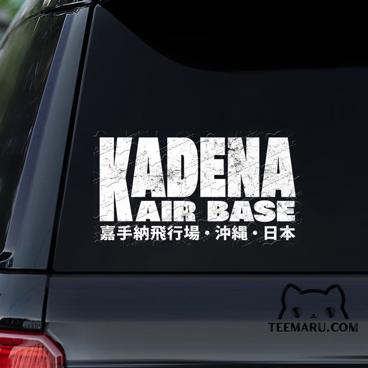 OKDC0173 - Personalized Kadena Air Base Okinawa Car Decal - Japanese Kanji Character