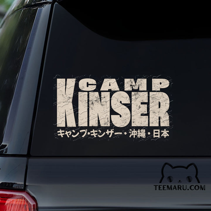 OKDC0174 - Personalized Camp Kinser Okinawa Car Decal - Japanese Kanji Character