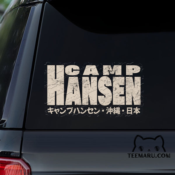 OKDC0177 - Personalized Camp Hansen Okinawa Car Decal - Japanese Kanji Character