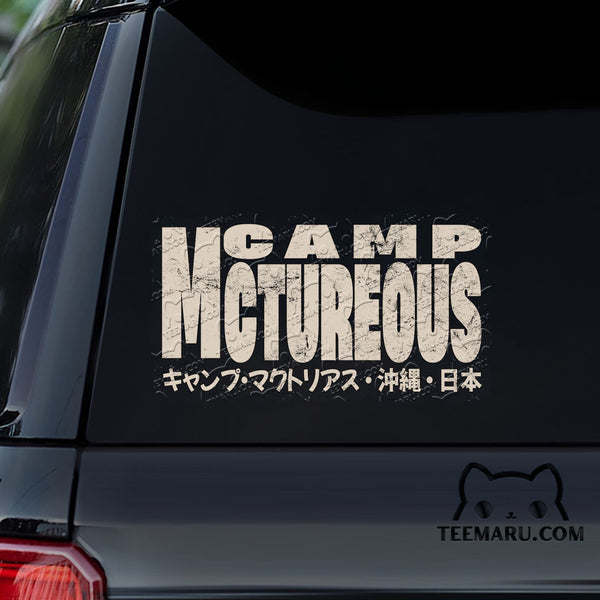 OKDC0178 - Personalized Camp McTureous Okinawa Car Decal - Japanese Kanji Character