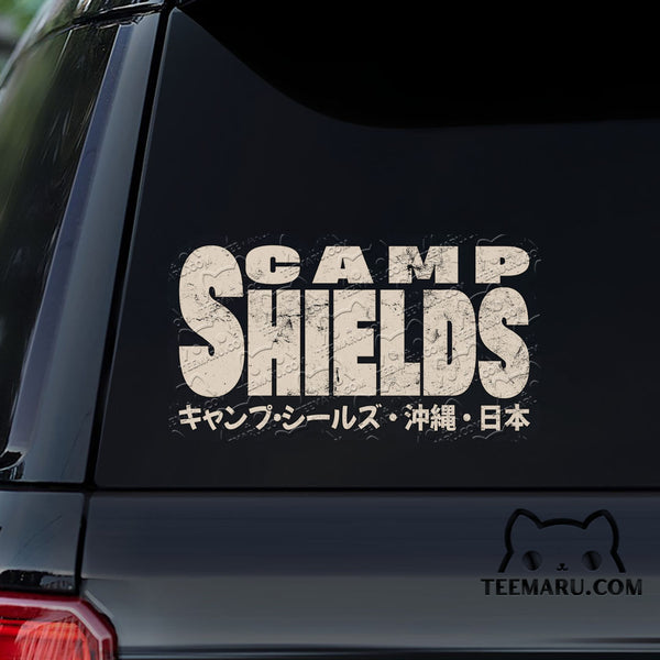 OKDC0180 - Personalized Camp Shields Okinawa Car Decal - Japanese Kanji Character