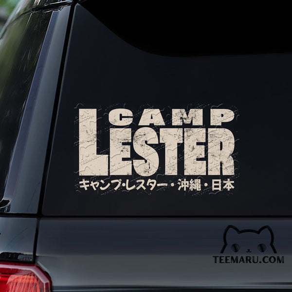 OKDC0182 - Personalized Camp Lester Okinawa Car Decal - Japanese Kanji Character