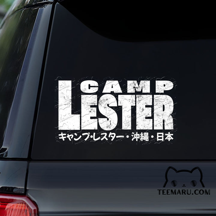 OKDC0183 - Personalized Camp Lester Okinawa Car Decal - Japanese Kanji Character