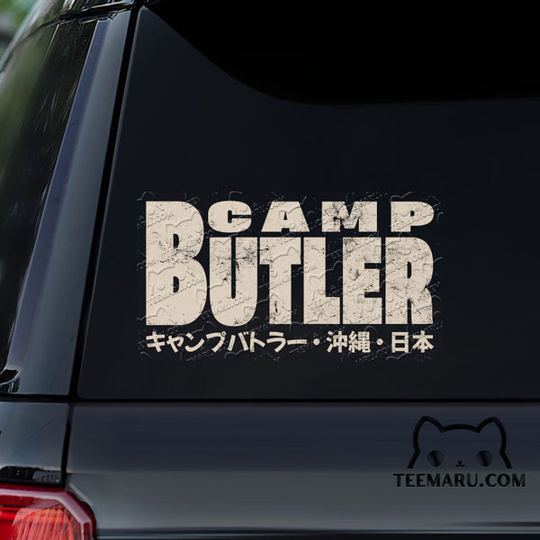 OKDC0188 - Personalized Camp Butler Okinawa Car Decal - Japanese Kanji Character