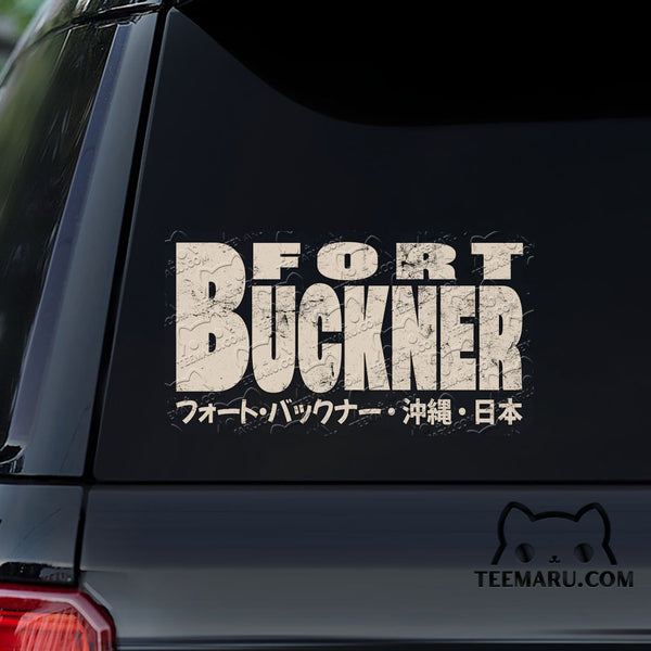 OKDC0191 - Personalized Fort Buckner Okinawa Car Decal - Japanese Kanji Character