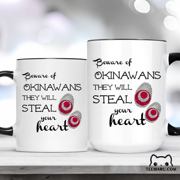 OKMG0001 - Okinawa Pride Accent Mug - Beware Of Okinawans