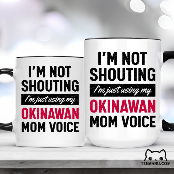 OKMG0003 - Okinawa Pride Accent Mug - Okinawan Mom Voice