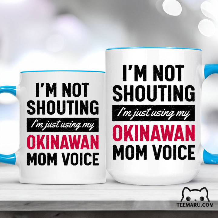 OKMG0003 - Okinawa Pride Accent Mug - Okinawan Mom Voice