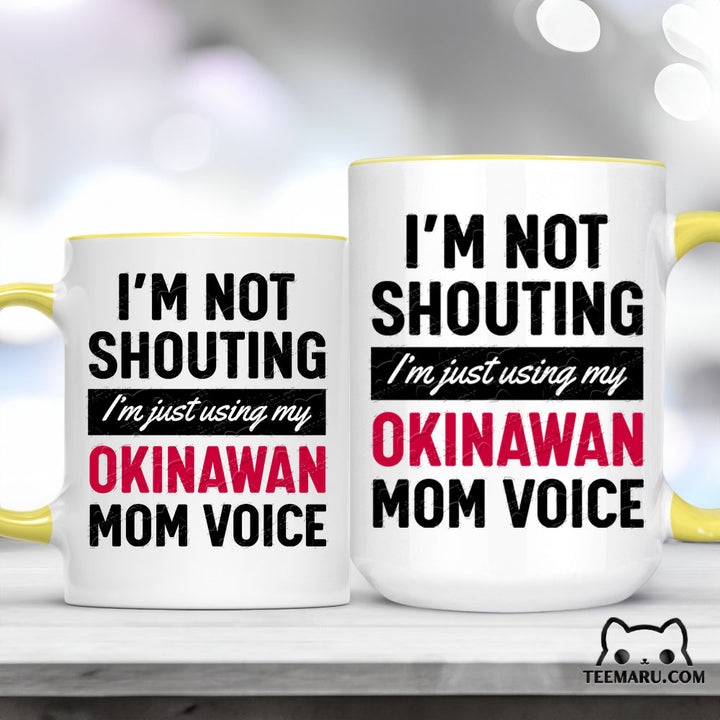 OKMG0003 - Okinawa Pride Accent Mug - Okinawan Mom Voice