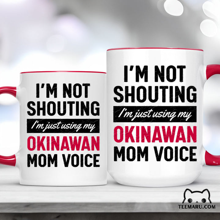 OKMG0003 - Okinawa Pride Accent Mug - Okinawan Mom Voice