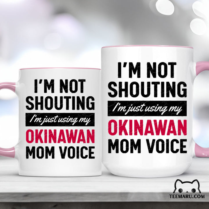 OKMG0003 - Okinawa Pride Accent Mug - Okinawan Mom Voice