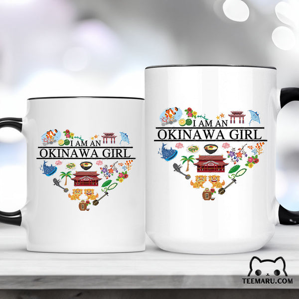 OKMG0004 - Okinawa Girl Pride Accent Mug - I Am An Okinawa Girl