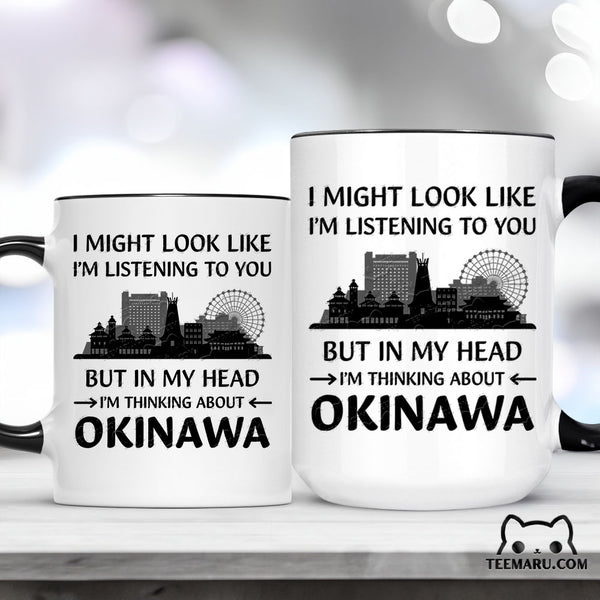 OKMG0016 - Okinawa Love Accent Mug - I Might Look Like I'm Listening To You