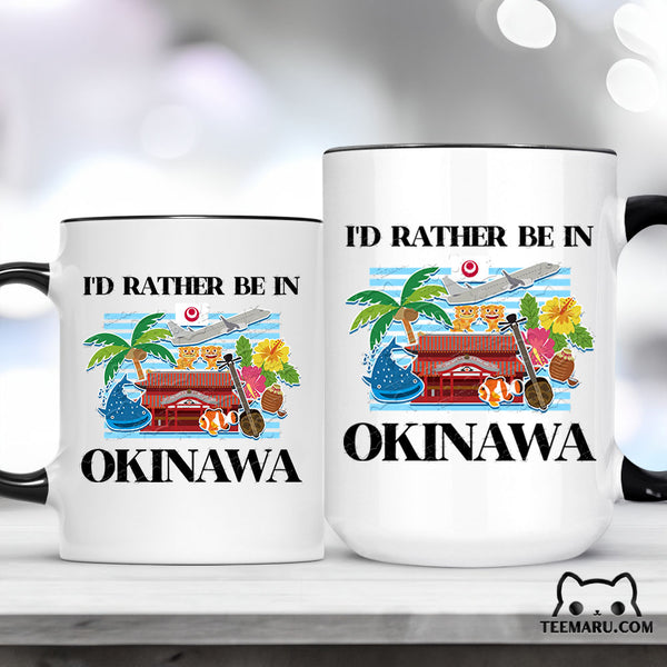 OKMG0019 - Okinawa Love Accent Mug - I'd Rather Be In Okinawa