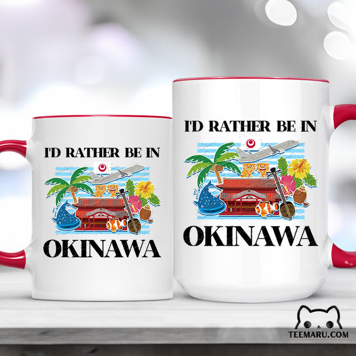 OKMG0019 - Okinawa Love Accent Mug - I'd Rather Be In Okinawa