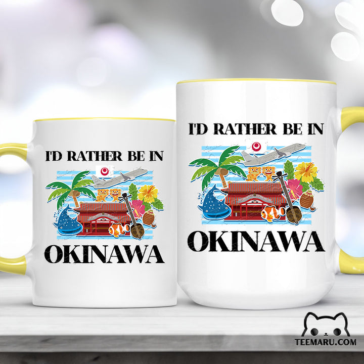 OKMG0019 - Okinawa Love Accent Mug - I'd Rather Be In Okinawa