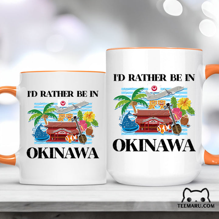 OKMG0019 - Okinawa Love Accent Mug - I'd Rather Be In Okinawa