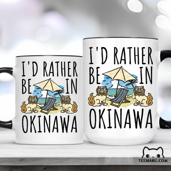 OKMG0020 - Okinawa Love Accent Mug - I'd Rather Be In Okinawa