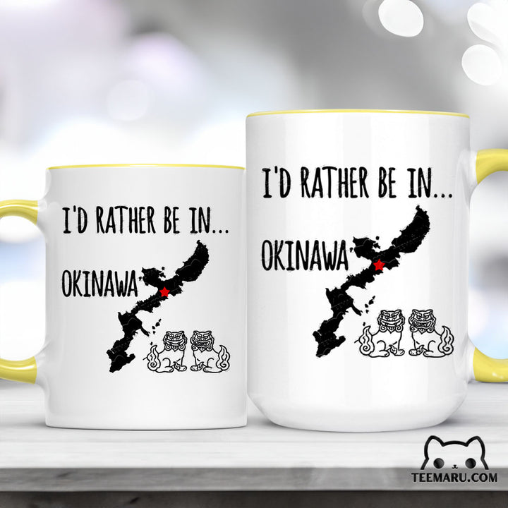 OKMG0023 - Okinawa Love Accent Mug - I'd Rather Be In Okinawa