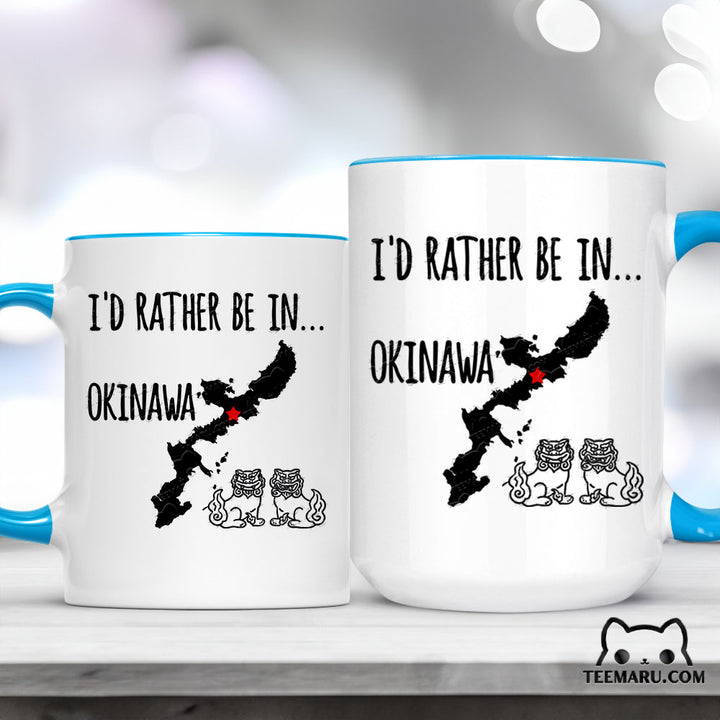 OKMG0023 - Okinawa Love Accent Mug - I'd Rather Be In Okinawa