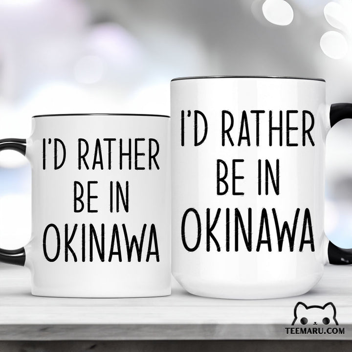 OKMG0026 - Okinawa Love Accent Mug - I'd Rather Be In Okinawa