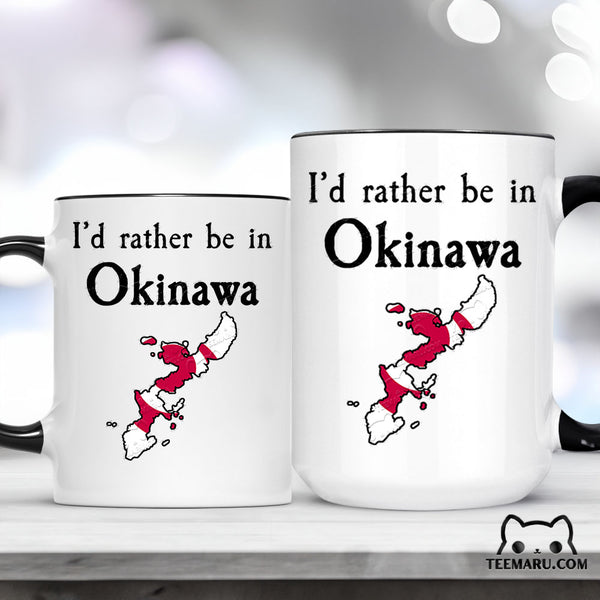 OKMG0027 - Okinawa Love Accent Mug - I'd Rather Be In Okinawa