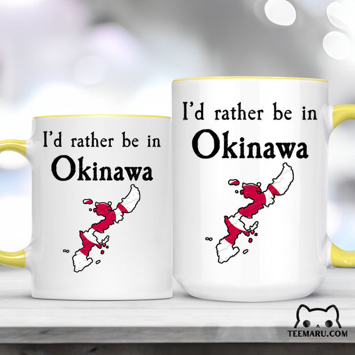 OKMG0027 - Okinawa Love Accent Mug - I'd Rather Be In Okinawa