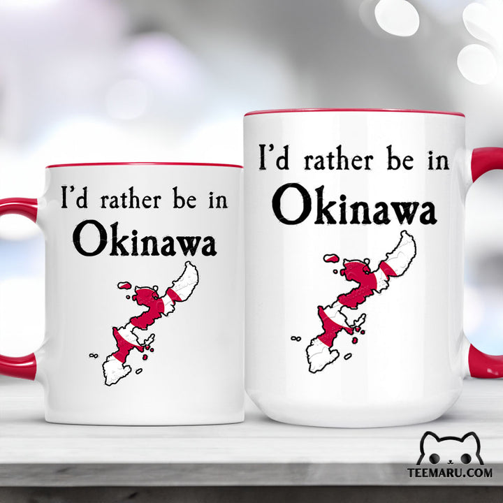 OKMG0027 - Okinawa Love Accent Mug - I'd Rather Be In Okinawa