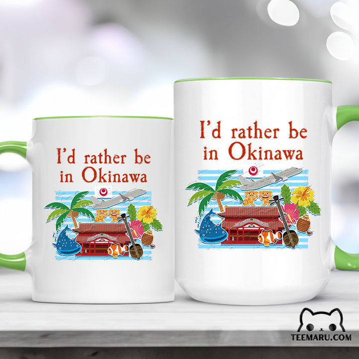OKMG0035 - Okinawa Love Accent Mug - I’d Rather Be In Okinawa