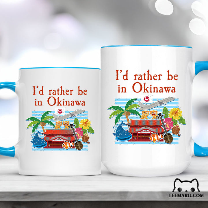 OKMG0035 - Okinawa Love Accent Mug - I’d Rather Be In Okinawa