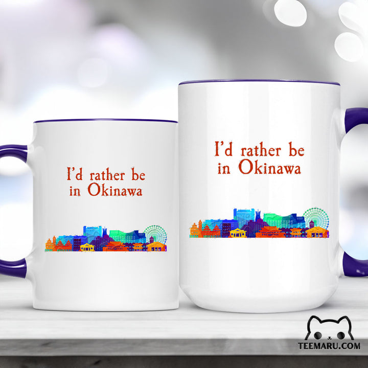 OKMG0036 - Okinawa Love Accent Mug - I’d Rather Be In Okinawa