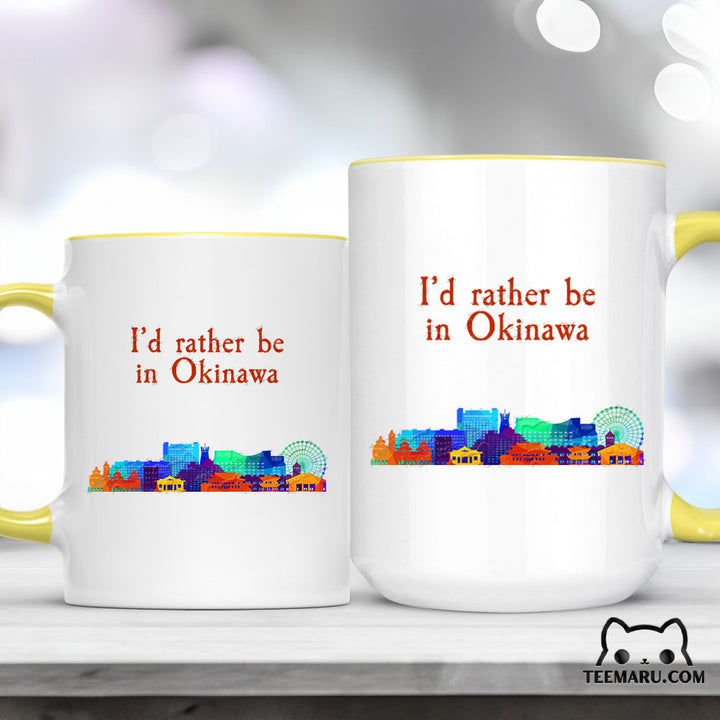 OKMG0036 - Okinawa Love Accent Mug - I’d Rather Be In Okinawa