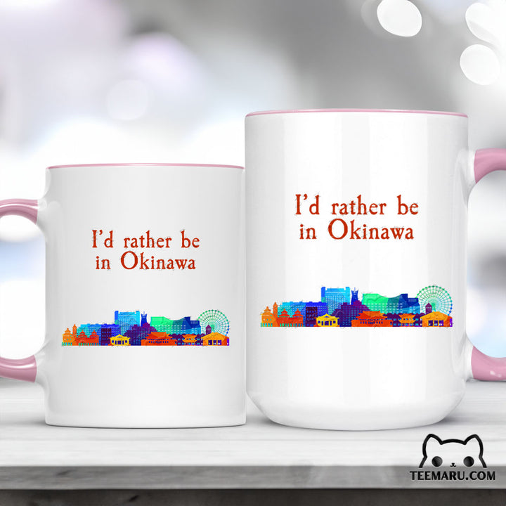 OKMG0036 - Okinawa Love Accent Mug - I’d Rather Be In Okinawa