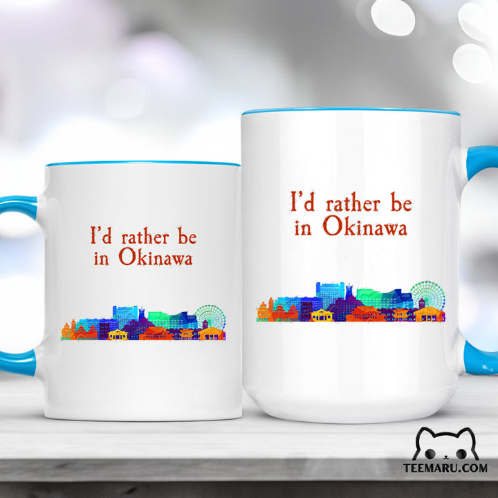 OKMG0036 - Okinawa Love Accent Mug - I’d Rather Be In Okinawa