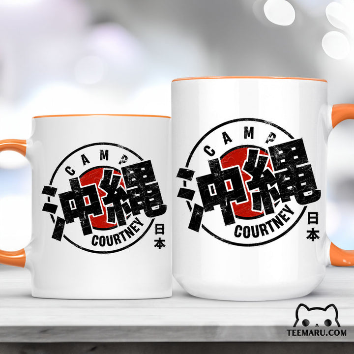 OKMG0048 - Camp Courtney Okinawa Accent Mug - Japan Kanji Character