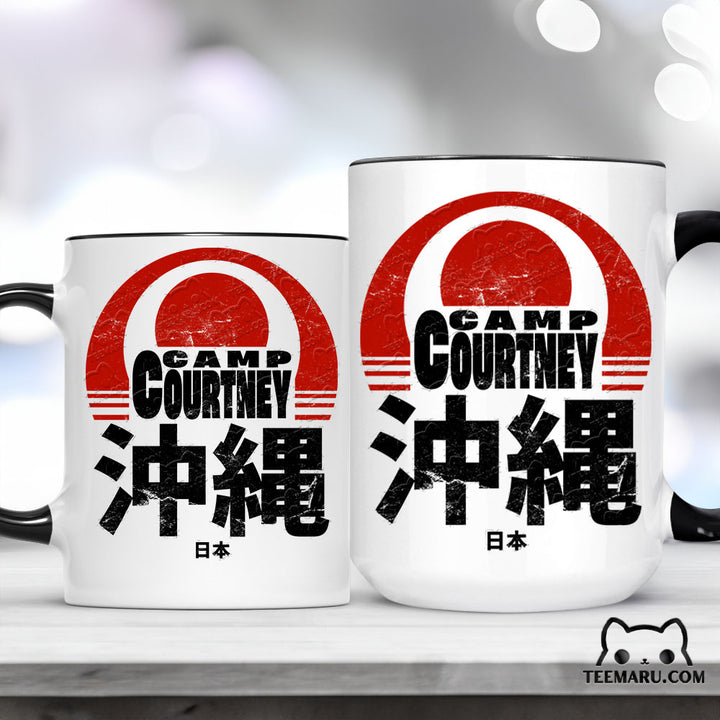 OKMG0064 - Camp Courtney Okinawa Accent Mug - Japan Kanji Character