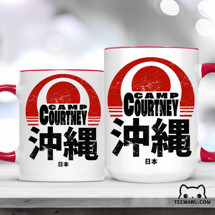 OKMG0064 - Camp Courtney Okinawa Accent Mug - Japan Kanji Character