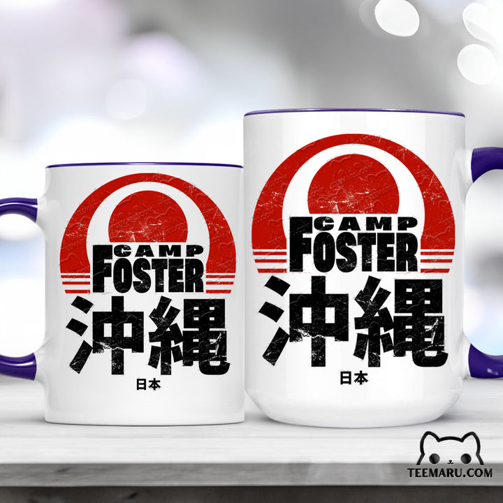 OKMG0065 - Camp Foster Okinawa Accent Mug - Japan Kanji Character