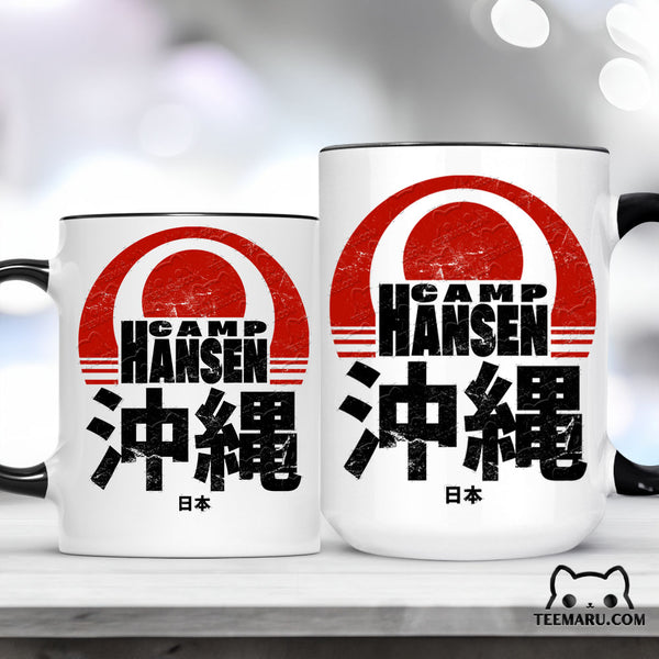 OKMG0066 - Camp Hansen Okinawa Accent Mug - Japan Kanji Character