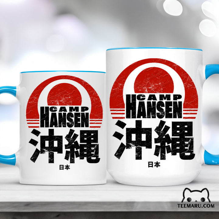 OKMG0066 - Camp Hansen Okinawa Accent Mug - Japan Kanji Character
