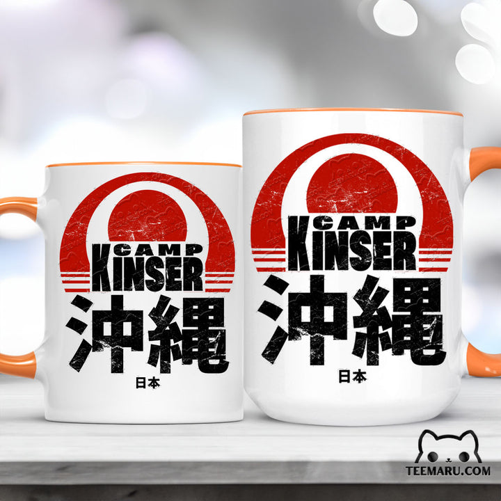 OKMG0067 - Camp Kinser Okinawa Accent Mug - Japan Kanji Character