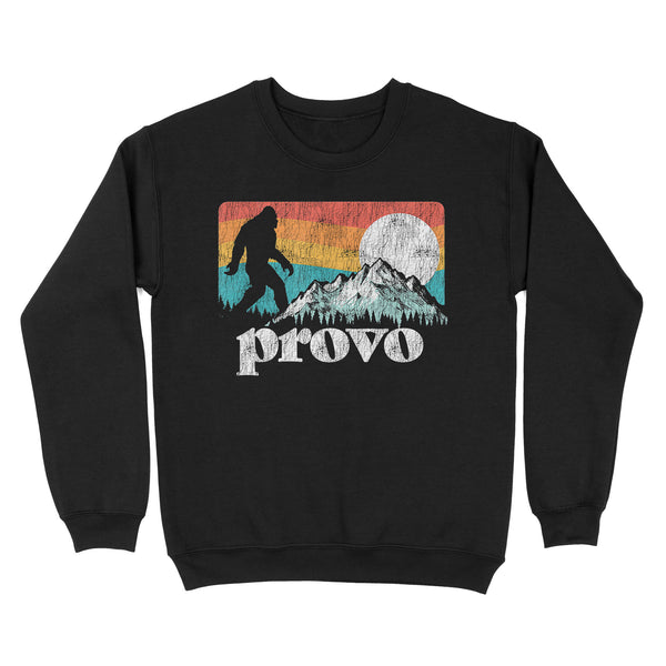 TeeMaru Bigfoot Sweatshirt MC049- Provo Utah Bigfoot Mountains