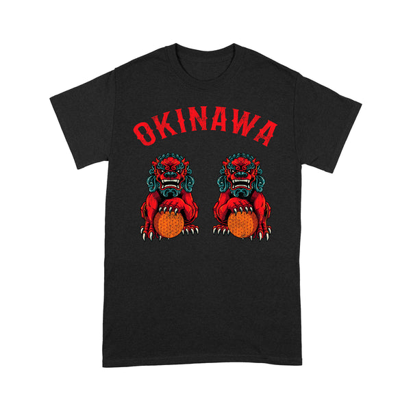 TeeMaru Okinawa T-Shirt OKTS042 - Okinawa Shisa Dogs