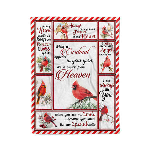 Cardinal A Visitor From Heaven Fleece Blanket