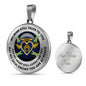 JL1707020 My Mind Still Talks To You Golden Dragonflies Angel Heart Paw And Galaxy Luxury Necklace with Back Engraving