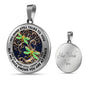 AG0408076 My Mind Still Talks To You Golden Dragonflies Tree Of Life And Galaxy Luxury Necklace with Back Engraving